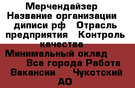 Мерчендайзер › Название организации ­ диписи.рф › Отрасль предприятия ­ Контроль качества › Минимальный оклад ­ 20 000 - Все города Работа » Вакансии   . Чукотский АО